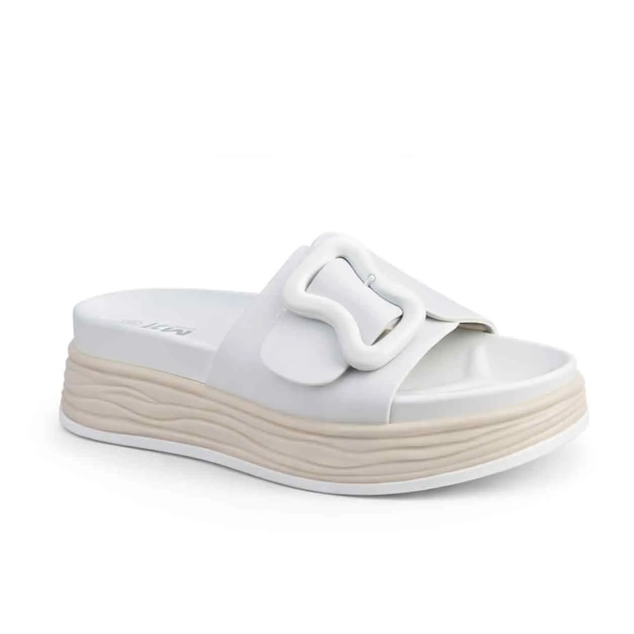 Sandale Compense pour femme 23491 blanc 